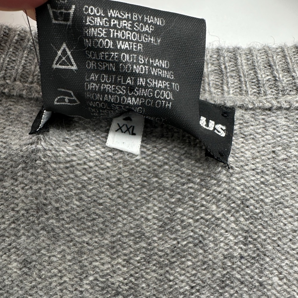 Vintage 80s Neiman Marcus Mens XXL 100% Pure Cashmere Made in Scotland V Neck - Picture 9 of 11
